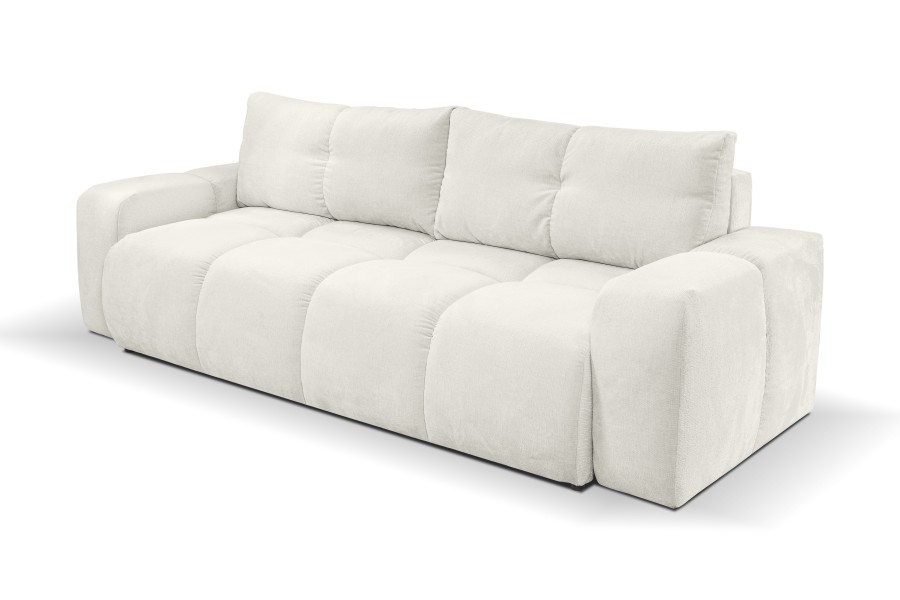 Sofa tapicerowana SOHO nowoczesna minimalistyczna skandynawska z funkcją spania z pojemnikiem