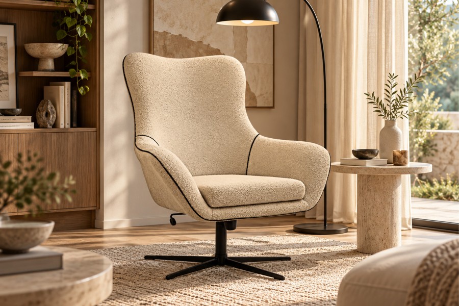 Fotel tapicerowany ELIS nowoczesny modern classic soft modern