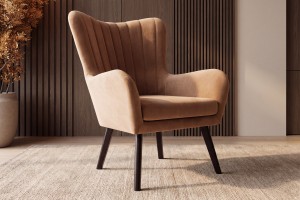Fotel tapicerowany TED nowoczesny modern classic soft modern