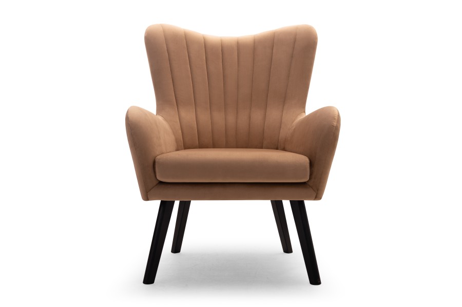 Fotel tapicerowany TED nowoczesny glamour soft modern