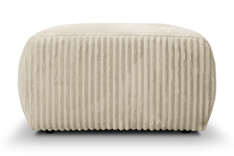 Pufa tapicerowana ALLORA nowoczesna minimalistyczna skandynawska
