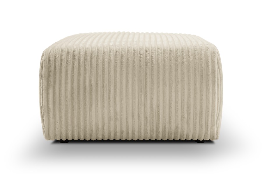 Pufa tapicerowana ALLORA nowoczesna minimalistyczna skandynawska
