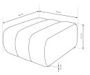 Pufa tapicerowana BALOO nowoczesna minimalistyczna japandi