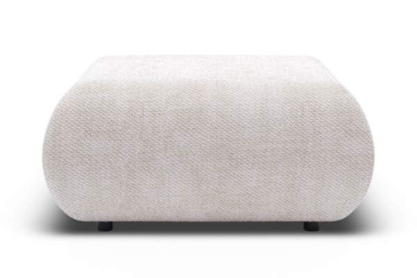 Pufa tapicerowana PUENTE nowoczesna minimalistyczna organiczna japandi