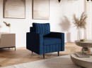 Fotel tapicerowany COMFORT nowoczesny minimalistyczny skandynawski