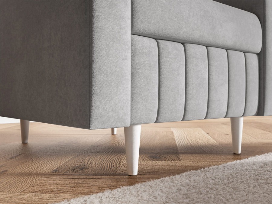 Fotel tapicerowany COMFORT nowoczesny minimalistyczny skandynawski