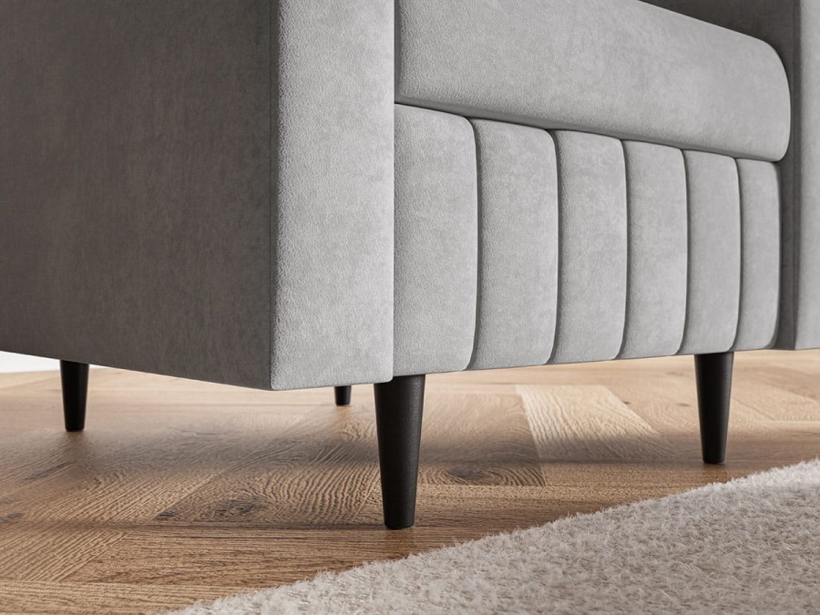 Fotel tapicerowany COMFORT nowoczesny minimalistyczny skandynawski